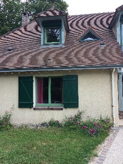 Pose de fenêtres mixtes, bois intérieur et aluminium extérieur et pose de volets battants en aluminium